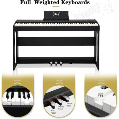 Unbranded Glarry GDP-104 88-Key Fully Weighted Digital Piano with Dual Bluetooth, Triple P Unbranded Glarry GDP-104 88-Key Fully Weighted Digital Piano with Dual Bluetooth, Triple P