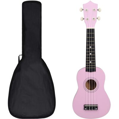 (pink) vidaXL Soprano Ukulele Set with Bag for Kids Baby Starter Musical Instrum (pink) vidaXL Soprano Ukulele Set with Bag for Kids Baby Starter Musical Instrum