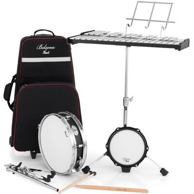 Pearl 32 Note Glockenspiel Bell Student Educational Percussion Kit with Snare Dr Pearl 32 Note Glockenspiel Bell Student Educational Percussion Kit with Snare Dr
