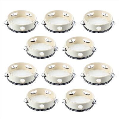 Unbranded 10 Pcs 6 inch Musical Tambourine Tamborine Drum Round Percussion Gift for KTV Pa Unbranded 10 Pcs 6 inch Musical Tambourine Tamborine Drum Round Percussion Gift for KTV Pa