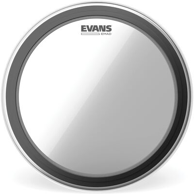 Evans Bass Drum Heads - EMAD Clear Bass Drumhead - BD16EMAD - 16 Inch Evans Bass Drum Heads - EMAD Clear Bass Drumhead - BD16EMAD - 16 Inch