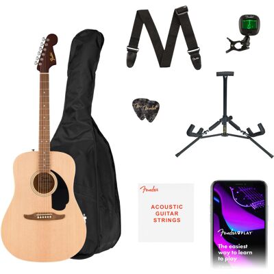 Fender California Debut Redondo Acoustic Pack, Perfect for Beginners, Includes T Fender California Debut Redondo Acoustic Pack, Perfect for Beginners, Includes T