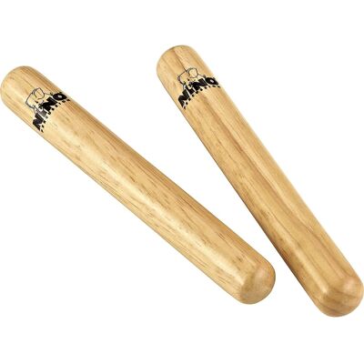 Nino Percussion Wood Claves Instruments - 1 Pair Small Wood Claves for Nino Percussion Wood Claves Instruments - 1 Pair Small Wood Claves for