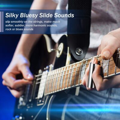 EBOOT Stainless Steel Guitar Slide Finger and Knuckle Slide Metal Bott EBOOT Stainless Steel Guitar Slide Finger and Knuckle Slide Metal Bott