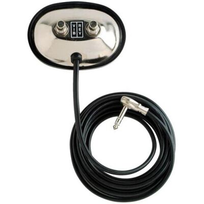 Fender 2-Button Vintage-Style Footswitch: Vibrato/Reverb On/Off with 1/4" Jack Fender 2-Button Vintage-Style Footswitch: Vibrato/Reverb On/Off with 1/4" Jack