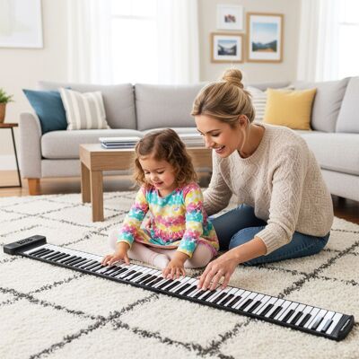Costway 88 Keys Roll Up Piano Portable Hand Roll Piano Keyboard w/128 Rhythms Costway 88 Keys Roll Up Piano Portable Hand Roll Piano Keyboard w/128 Rhythms