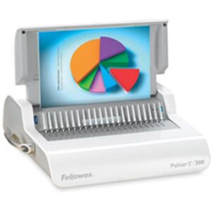 Fellowes Mfg. Co. Electric Plastic Comb Binding Machine- 16-.25in.x15-.50in.x5- Fellowes Mfg. Co. Electric Plastic Comb Binding Machine- 16-.25in.x15-.50in.x5-