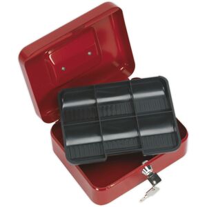 Loops 200mm x 160mm Locking Cash Box & Coin Tray - Portable Till Strong Cylinder Lock Loops 200mm x 160mm Locking Cash Box & Coin Tray - Portable Till Strong Cylinder Lock