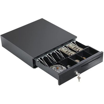 Unbranded Heavy Duty POS Cash Drawer Register 5 Bills 5 Coins Removable Cash Tray Till Box Unbranded Heavy Duty POS Cash Drawer Register 5 Bills 5 Coins Removable Cash Tray Till Box