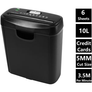 Econo Strip Cut Paper Shredder Home Office Electric 6 Sheets 10L Litre Econo Strip Cut Paper Shredder Home Office Electric 6 Sheets 10L Litre