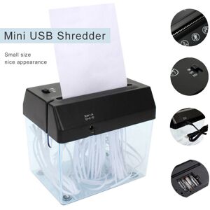 MDSRJONE Mini Electric Desktop Office File A6 Paper Shredder Strip-Cut Shredding MDSRJONE Mini Electric Desktop Office File A6 Paper Shredder Strip-Cut Shredding
