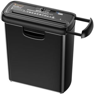 Bonsaii 6-Sheet Strip-Cut Paper Shredder, Small Paper Shredder for Home Use, Can Bonsaii 6-Sheet Strip-Cut Paper Shredder, Small Paper Shredder for Home Use, Can