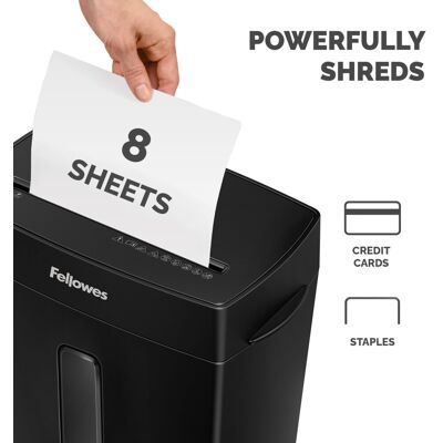 Fellowes Powershred FS-8C 8 Sheet Cross Cut Personal Shredder for Home and Offic Fellowes Powershred FS-8C 8 Sheet Cross Cut Personal Shredder for Home and Offic