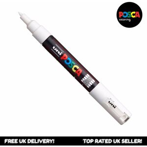 Uniball Posca PC-1M Paint Marker Pen - White Uniball Posca PC-1M Paint Marker Pen - White