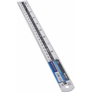 12" Metric & Imperial Aluminium Ruler - Bluespot 300mm 12in Tools Bs33932 - rul 12" Metric & Imperial Aluminium Ruler - Bluespot 300mm 12in Tools Bs33932 - rul