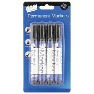 Unbranded Just Stationery Chisel Tip Permanent Marker - Black (pack Of 4) - 4 permanent b Unbranded Just Stationery Chisel Tip Permanent Marker - Black (pack Of 4) - 4 permanent b