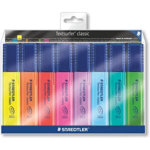 Staedtler Textsurfer Classic 364 Highlighter - Assorted Colours, Pack of 8 Staedtler Textsurfer Classic 364 Highlighter - Assorted Colours, Pack of 8