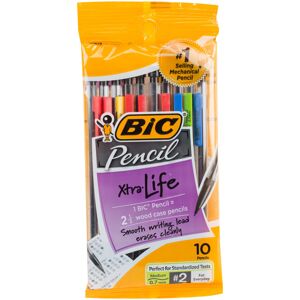 BIC Xtra Life Mechanical Pencils 10/Pkg-Clear Barrels BIC Xtra Life Mechanical Pencils 10/Pkg-Clear Barrels