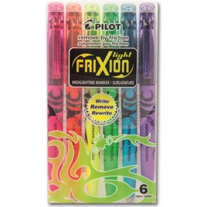 Pilot FriXion 4136S6 highlighters Light, Pack of 6 Pilot FriXion 4136S6 highlighters Light, Pack of 6