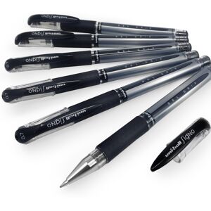Uni-Ball UM-151S Signo Gel Grip Rollerball Pen – 0.7mm – Black – Pack of 6 Uni-Ball UM-151S Signo Gel Grip Rollerball Pen – 0.7mm – Black – Pack of 6