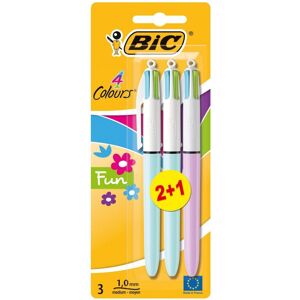BIC 4 Colours Fun Ballpoint Pens Medium Point (1.0 mm) – Assorted Fashion Body C BIC 4 Colours Fun Ballpoint Pens Medium Point (1.0 mm) – Assorted Fashion Body C