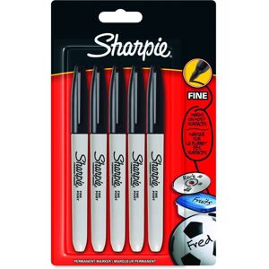 Sharpie Fine Point Permanent Marker - Black, Pack of 5 (Packaging May Vary) Sharpie Fine Point Permanent Marker - Black, Pack of 5 (Packaging May Vary)