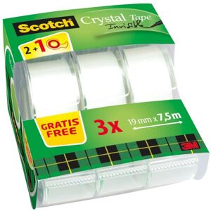Scotch Magic Tape 8–1975C3 Caddy Pack, 7.5 M x 19 MM transparent/Green Scotch Magic Tape 8–1975C3 Caddy Pack, 7.5 M x 19 MM transparent/Green