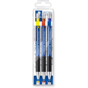 Staedtler Mars Micro 775 SC WP3 Mechanical Pencils - 0.3 mm, 0.5 mm, 0.7 mm (Pac Staedtler Mars Micro 775 SC WP3 Mechanical Pencils - 0.3 mm, 0.5 mm, 0.7 mm (Pac