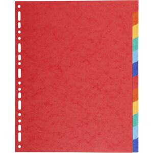 Exacompta Forever A4 Maxi Recycled Dividers, 220 gsm, 12 Part, Multi-Colour Exacompta Forever A4 Maxi Recycled Dividers, 220 gsm, 12 Part, Multi-Colour