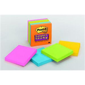 3M Company MMM6545SSAN Sticky note Notes Super Sticky Neon Fusion Colors 3 X 3 5 3M Company MMM6545SSAN Sticky note Notes Super Sticky Neon Fusion Colors 3 X 3 5
