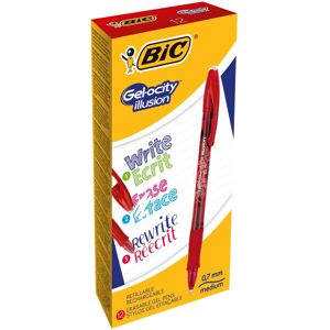 BIC 943442 0.7Â mm "Gel Ocity" Illusion Gel Pen - Red (Pack of 12) BIC 943442 0.7Â mm "Gel Ocity" Illusion Gel Pen - Red (Pack of 12)