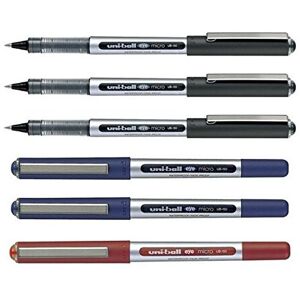 Uni-Ball UB-150 Eye Micro Liquid Ink Rollerball Pens MIXED Pack of 6 Uni-Ball UB-150 Eye Micro Liquid Ink Rollerball Pens MIXED Pack of 6
