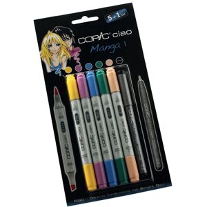 Copic Ciao Set includes Manga 1 Marker (Pack of 5)/ Multiliner Pen Copic Ciao Set includes Manga 1 Marker (Pack of 5)/ Multiliner Pen