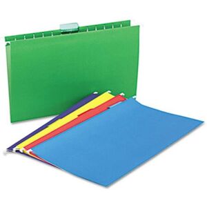 Universal 14221 Hanging File Folders- 1/5 Tab- 11 Point- Legal- Assorted Colors- Universal 14221 Hanging File Folders- 1/5 Tab- 11 Point- Legal- Assorted Colors-