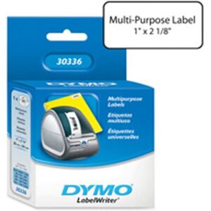 Dymo Corporation DYM30336 Multipurpose Labels- Small- 1in.x2-.13in.- 500-RL- Whi Dymo Corporation DYM30336 Multipurpose Labels- Small- 1in.x2-.13in.- 500-RL- Whi