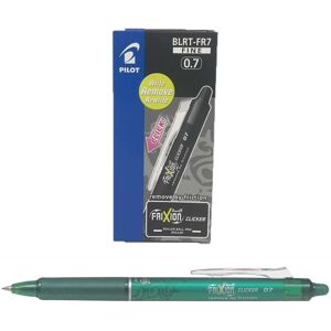 Pilot Frixion Clicker Retractable Erasable Rollerball 0.7 mm Tip - Green, Box of Pilot Frixion Clicker Retractable Erasable Rollerball 0.7 mm Tip - Green, Box of