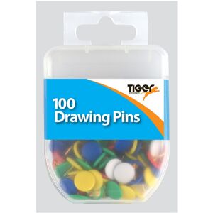 MantraRaj 100 Coloured Drawing Pins Office Cork Board Safety Stationery Push Notice Head MantraRaj 100 Coloured Drawing Pins Office Cork Board Safety Stationery Push Notice Head