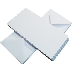 Craft UK Cards & Envelopes 6x6 Inch Scalloped White Craft UK Cards & Envelopes 6x6 Inch Scalloped White