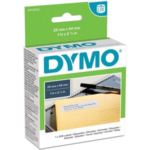 Dymo LW Large Return Address Labels, 25 mm x 54 mm, Roll of 500 Easy-Peel Labels Dymo LW Large Return Address Labels, 25 mm x 54 mm, Roll of 500 Easy-Peel Labels