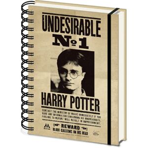 Harry Potter Wanted Poster A5 Wirebound Notebook Harry Potter Wanted Poster A5 Wirebound Notebook