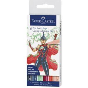 Faber Drawing Pen Pitt Artist Pen Comic B 6 Pcs Faber Drawing Pen Pitt Artist Pen Comic B 6 Pcs
