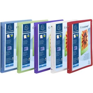 Exacompta Chroma Kreacover PP Ring Binder, 4 Ring, 15mm spine, Assorted colours, Exacompta Chroma Kreacover PP Ring Binder, 4 Ring, 15mm spine, Assorted colours,