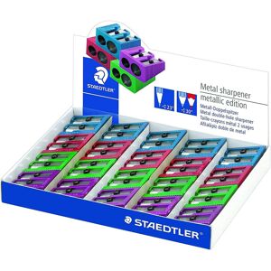 Staedtler Double Pencil Sharpener Metal Metallic Green 1 Piece Staedtler Double Pencil Sharpener Metal Metallic Green 1 Piece