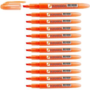 Crown H-500 Highlighter Pens Chisel Tip Slim Highlighters - Pack Of 12 - With Br Crown H-500 Highlighter Pens Chisel Tip Slim Highlighters - Pack Of 12 - With Br