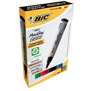 BIC Marking 2000 ECOlutions Permanent Bullet Tip Markers - Assorted Colours, Wal BIC Marking 2000 ECOlutions Permanent Bullet Tip Markers - Assorted Colours, Wal