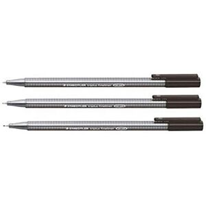 Staedtler Black 0.3mm Triplus Fineliner Fine Line Pens Superfine Dry Safe & Wash Staedtler Black 0.3mm Triplus Fineliner Fine Line Pens Superfine Dry Safe & Wash
