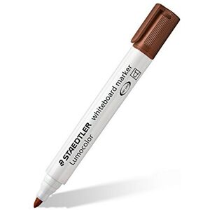 Staedtler 351-7 Lumocolor Whiteboard Marker Bullet Tip 2 mm Box of 10, Brown Staedtler 351-7 Lumocolor Whiteboard Marker Bullet Tip 2 mm Box of 10, Brown