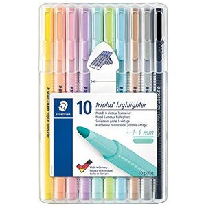 Triplus Textsurfer 362 STAEDTLER Box of 10 Highlighters with Bullet Tip 1 to 4 m Triplus Textsurfer 362 STAEDTLER Box of 10 Highlighters with Bullet Tip 1 to 4 m