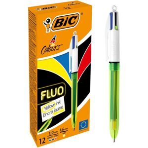 Bic 4 Colour Fluo Black/Blue/Red/Yellow Highlighter Pack 12 Bic 4 Colour Fluo Black/Blue/Red/Yellow Highlighter Pack 12
