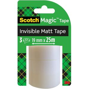 Scotch Invisible Tape, 3 Refill Rolls 19 mm x 25 m, perfect for schools, home an Scotch Invisible Tape, 3 Refill Rolls 19 mm x 25 m, perfect for schools, home an